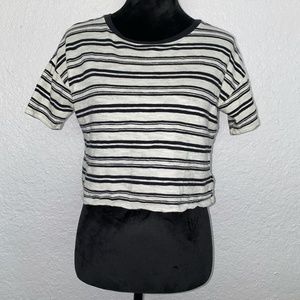 America Eagle Striped Crop Top